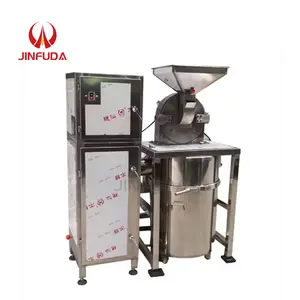 Mesin Pulverizer bubuk otomatis, mesin Pencabut ultra afine gula Icing kayu manis, pabrik Pulverizer