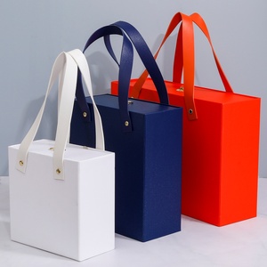 Luxury Custom Logo Kraft Paper Clamshell Gift Packaging <b>Boxes</b> for <b>Parties</b> and Birthdays - Product Image 1