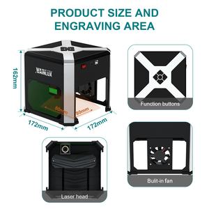 Mini Grabador Láser de Mesa <span class=keywords><strong>K6</strong></span> de 3W de Alta Precisión con Carga Automatizada para Uso Doméstico, Tallado de Madera, Plástico, Papel, Cristal, MDF, Cuero - Product Image 5