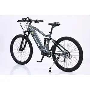 厂家直销便宜中驱电动自行车自行车48v定制山地电动自行车电池自行车