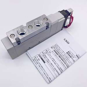 صمام ملف لولبي خماسي الاتجاهات من نوع CKD 4GA4 سلسلة 4GA410-10-E2-<span class=keywords><strong>3</strong></span>، أجزاء هوائية أساسية، يعمل بجهد 12/24 فولت تيار مستمر و110/220 فولت تيار متردد، ضغط 2~7 بار - Product Image 4