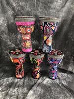 Wholesale Musical Instruments Hand Percussion Drum Colorful 8.5 Inch African Drum Djembe Drum