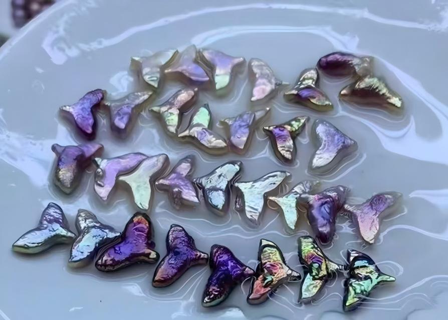 multi pearl mussel-Gilt Seagull