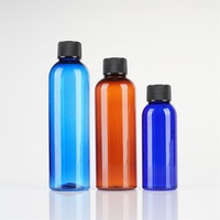 BLT Factory Direct Transparent PET Vide 50ml 100ml 120ml Bouteille de lotion cosmétique en plastique avec sérigraphie à capuchon rabattable