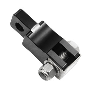 Peterbilt Clutch Pedal Extension <b>Bracket</b> 2 Inches Aluminum Alloy For Retrofit Upgrade <b>Silver</b> Black - Product Image 4