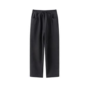 Pantalon de sport pour homme, coupe droite, 420G, molletonné, ample, couleur unie, style américain tendance, coupe épurée, taille US, pantalon de survêtement - Product Image 1