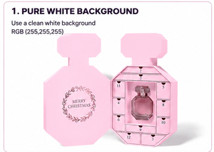 Luxury Perfume Bottle Shape Advent <b>Calendar</b> Box with Drawers Rigid Paperboard Christmas Mystery Box for Fragrance Packaging - Product Image 4