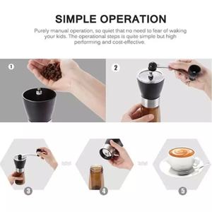 Molinillo de Café Cónico de Cerámica Manual para Viajes, Ahorra Espacio, Fácil de Limpiar, Máquina de Café Portátil - Product Image 3