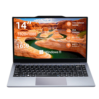 Offerta Speciale OEM ODM Laptop 14 Pollici Intel Celeron N4000 Windows 11 8GB LPDDR4 512GB SSD M.2 FHD IPS Computer Portatile Personalizzato