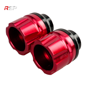 Protezione Universale Anticaduta per Forcella Anteriore Moto in Alluminio CNC, Slider Decorativo per Asse Anteriore, Coppia di Ricambi - Product Image 5