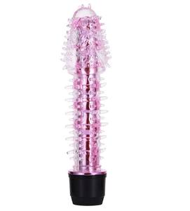 Silikon seks oyuncak sokmak Penis vibratör kristal el sanatları Lady için Led ışık ile titreşimli Dildos - Product Image 2