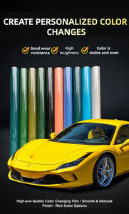Film de protection en vinyle pour voiture, revêtement nano hydrophobe PPF TPU PET de qualité supérieure, couleur verte changeante, anti-rayures, fabriqué aux États-Unis - Product Image 3