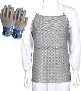Tablier en maille durable en acier inoxydable 316, protection anti-<span class=keywords><strong>couteau</strong></span> pour la découpe de viande et le décorticage d'huîtres - Product Image 1