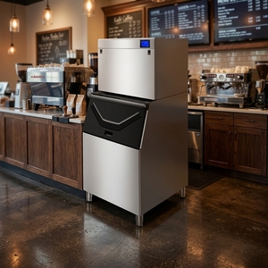 beverage crescent water cooled <b>ice</b> <b>machine</b> with bin food service crescent half moon <b>ice</b> makerNES-260R-P - Product Image 4