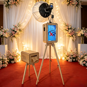 Cabina de Fotos Portátil Xingruijia de Madera Sólida Ligera con Pantalla Táctil e Impresión Autoservicio para DSLR/Cámara/iPad USB/Wi-Fi - Product Image 4