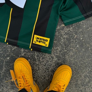 Jersey de Fútbol Americano Personalizado con Logotipo, Estilo Oversize, Bordado, Retro, Urbano, Tejido de Malla con Estampado - Product Image 3