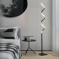 Lampe sur pied LED contemporaine créative en arc, minimaliste, intelligente, pour hôtel, salon, éclairage de piste de danse RGB, vente en gros