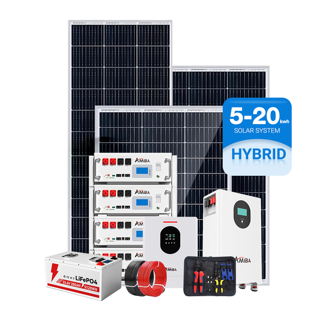 Home Hybrid 8kw 10kw 12kw Home Off Grid Solar Energy Systems 5kwh 10kwh 15kwh 20kwh System with Battery Solar System Kit
