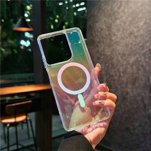 NUEVA Funda Magnética para Teléfono con Diseño de Plumas y Degradado Láser de Lujo para Motorola MOTO G, Carga Inalámbrica, Protección Contra Impactos - Product Image 2