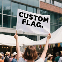 Drapeau extérieur personnalisé de 3x5 pieds avec impression numérique Affichez votre conception de logo sur le drapeau mural publicitaire