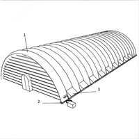 Edificios Prefabricados, Almacenes de Acero Estilo Quonset, Casa Modular Prefabricada, Cabaña Quonset, Estructura de Acero