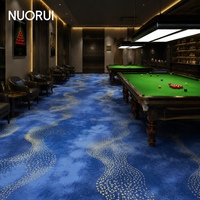 Snooker-Club und Billardraum Premium Nylon-Bedruckter Teppich Gewerbliche Qualität Feuerhemmend für Wand-zu-Wand-Bodenbelagslösungen