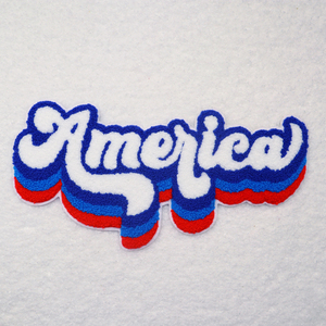 Wholesale Big New York Embroidered America Letter Towel Patch Independence Day Mini Flag Patches Usa Stock - Product Image 2