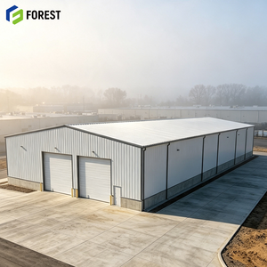 Modular Structural Steel Commercial Storage Warehouse Building Wide Span Prefabricated Commercial Logistics <b>Hub</b> Facility - Product Image 1