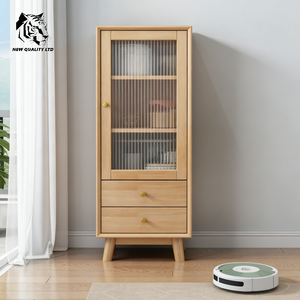 Fabricant chinois, armoire d'angle moderne sur mesure, en stock, prête à être expédiée, pour salon, hôtel, nouveau design, armoire de présentation en bois - Product Image 2