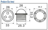 Aidisen DC12V 26mm 3 pixels, lumière LED IP65 RGB, lumière audio disco programmable, modules LED SMD 5050 3LEDs pour décorations extérieures