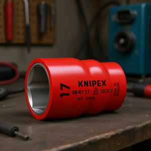 Clé à douille Knipex 17 mm 1000 V isolée, fabriquée en Allemagne - Product Image 3