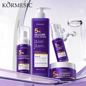 ชุดผลิตภัณฑ์ดูแลเส้นผมป้องกันผมร่วงสูตรเข้มข้น KORMESIC บำรุงและฟื้นฟูหนังศีรษะที่เสียหาย ครีมนวดผม แชมพู เซรั่ม - Product Image 1