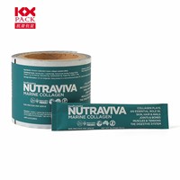 Rouleau de film plastique imprimé par gravure de qualité alimentaire Sachet souple PET/AL/PE pour bonbons, nutrition, poudre, emballage, sac à bâton