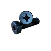 Vis de fixation à tête fraisée cruciforme en acier au carbone oxydé noir pour montage de dissipateur thermique d'onduleur solaire - Vente en gros