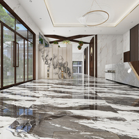 Carreaux de porcelaine effet marbre de luxe 600x1200mm, haute brillance, antidérapants, résistants à l'usure, pour sols, salles de bain, supermarchés, centres commerciaux, halls