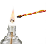 Fil carré torsadé en cuivre pur, résistant au feu, pour lampe, fil flexible d'alimentation