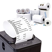 80x8 0mm/Personnalisé Taille Thermique Rouleaux De Papier Blanc Papier Thermique Caisse Enregistreuse Pour POS Réception Papier (50 Rouleaux) bande thermique