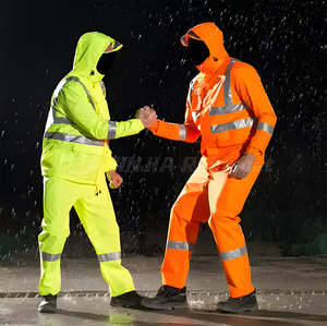 Impermeable Reflectante Personalizado, Chaqueta Impermeable para Motocicleta, Pantalones de Tela Oxford con PVC, Capotes para Lluvia para Motociclistas - Product Image 1