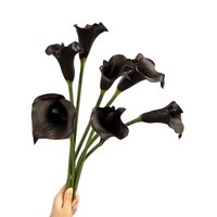 Bunga Calla Lily Poliuretan Buatan, Realistis, Berkualitas Tinggi, Dekorasi Rumah, Hiasan Meja Thanksgiving, Pernikahan