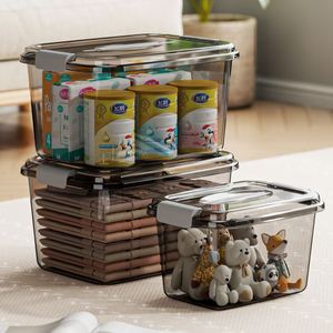 Custom Logo Printing Large Capacity Thickened Household <b>Storage</b> Transparent Plastic <b>Storage</b> <b>Box</b> for Clothing Quilt Toys <b>Storage</b> - Product Image 1