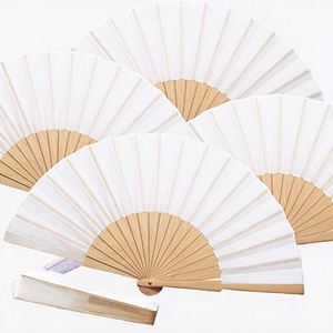 Custom Printed Fabric Foldable Wooden <b>Handheld</b> <b>Fan</b> Eco-Friendly Bamboo with Painted Technique for Summer and Parties - Product Image 3