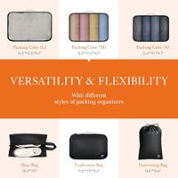 6 pièces lumière Premium valise organisateur sacs ensemble peu encombrant bagages organisateurs étanche voyage essentiel emballage Cubes