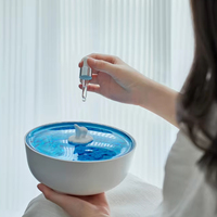 Lámpara Proyector Multifuncional Decorativa para el Hogar, Luz Nocturna con Difusor de Aroma de Aceites Esenciales, Ambiente Marino Azul para Habitaciones