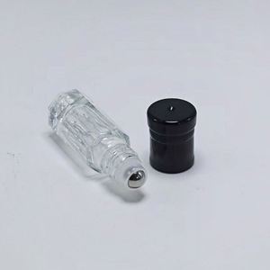 Wholesale 3ml 6ml 12ml Transparent Slender Octagonal Glass Cosmetic <b>Perfume</b> Essential Oil <b>Roller</b> Bottle - Product Image 2