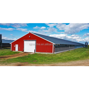 <span class=keywords><strong>Plan</strong></span> <span class=keywords><strong>de</strong></span> construction d'élevages avicoles / Bâtiment en structure métallique pour poulets / Cages à poulets commerciales - Product Image 4