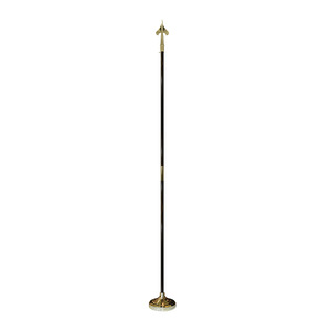 Novedad: Adorno de mástil de <span class=keywords><strong>bandera</strong></span> de latón y plástico dorado de lujo con forma de corazón, tamaño personalizado, fundición de precisión/CNC con tolerancia de +/-0.05MM para madera de roble. - Product Image 2