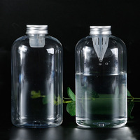 16oz 500ml clair infusion à froid thé café à emporter emballage bouteille boisson jus bouteille fruits thé PET bouteille en plastique avec filtre