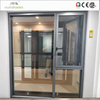 Ventana Abatible de Aluminio con Doble Acristalamiento, Aislamiento Térmico, Alta Seguridad y Resistencia al Agua, Certificación NFRC, para Proyectos Hoteleros en EE. UU.