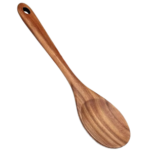 Cuchara de Madera Tallada a Mano de Primera Calidad, Utensilio de Cocina, Cuchara de Madera Natural para Remover Sopa, Arroz y Curry, Fabricante al por Mayor - Product Image 3