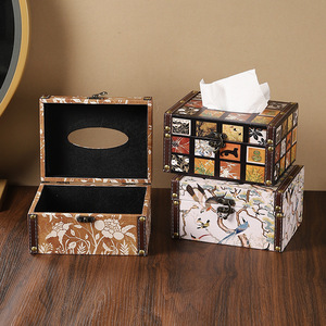 Boîte à mouchoirs Mystic Arts 4245E, rangement décoratif en bois pour la maison, le bureau ou le bureau à domicile - Product Image 2